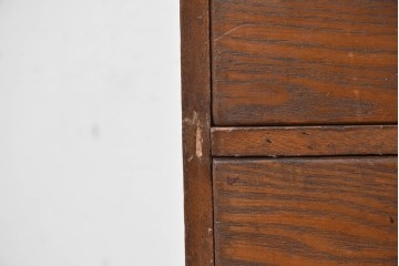 和製アンティーク　栓材　引き出し7杯のレトロなサイドチェスト　(R-087777)