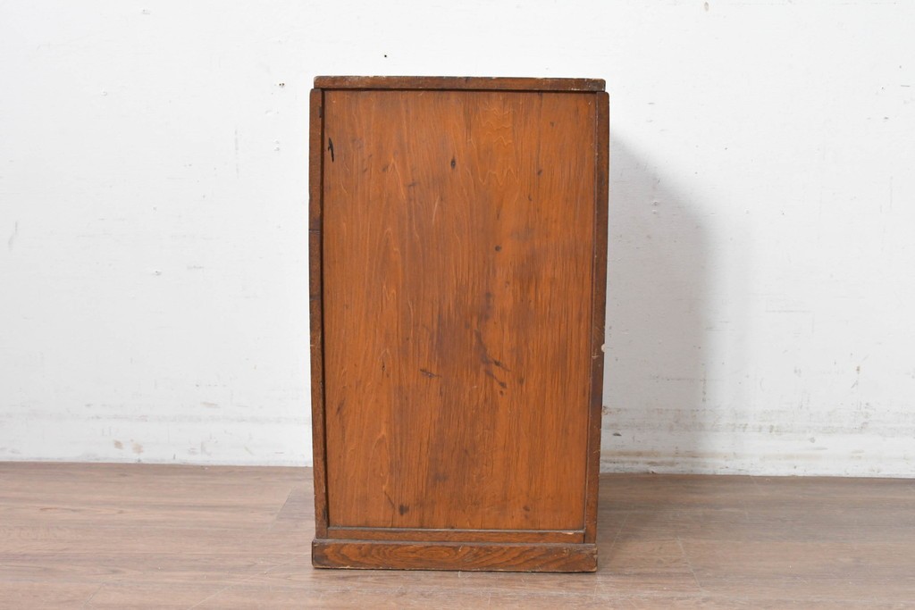 和製アンティーク　栓材　引き出し7杯のレトロなサイドチェスト　(R-087777)