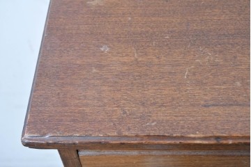 イギリスヴィンテージ　CHARLES JENNER & COMPANY　落ち着いた木味と軽やかさを感じる引き出し式のレコードケース　(R-087779)