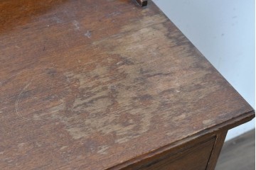 イギリスヴィンテージ　CHARLES JENNER & COMPANY　落ち着いた木味と軽やかさを感じる引き出し式のレコードケース　(R-087779)