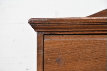 イギリスヴィンテージ　CHARLES JENNER & COMPANY　落ち着いた木味と軽やかさを感じる引き出し式のレコードケース　(R-087779)