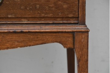 イギリスヴィンテージ　CHARLES JENNER & COMPANY　落ち着いた木味と軽やかさを感じる引き出し式のレコードケース　(R-087779)