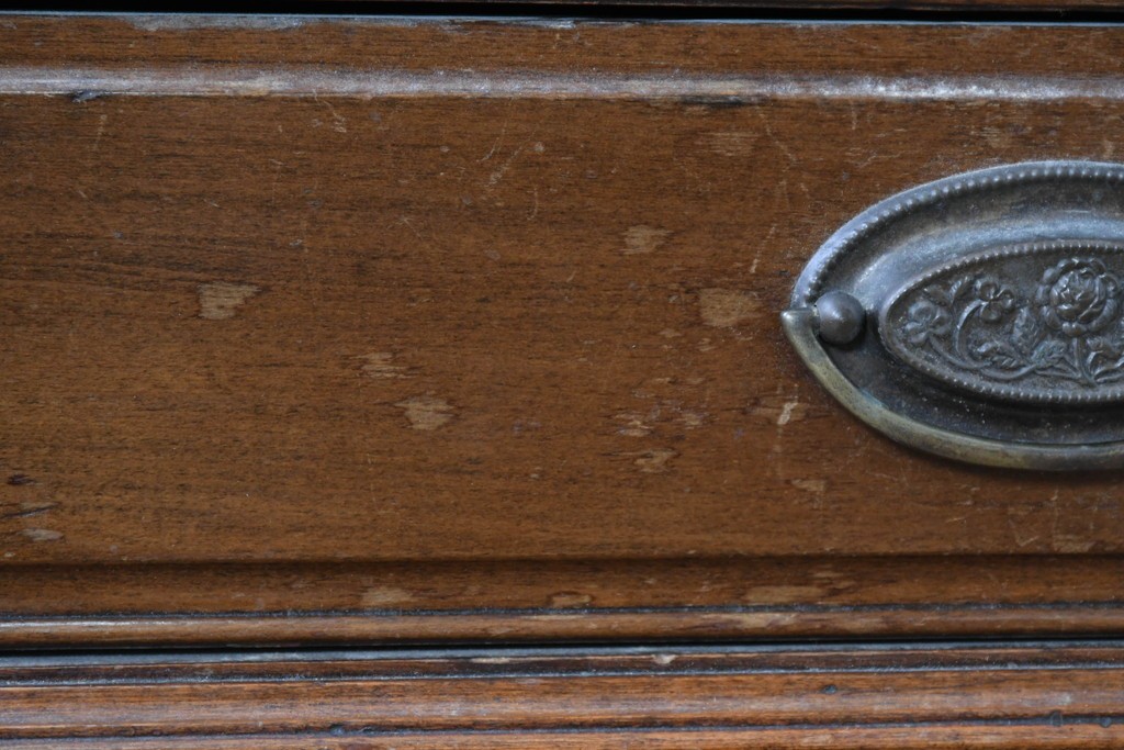 イギリスヴィンテージ　CHARLES JENNER & COMPANY　落ち着いた木味と軽やかさを感じる引き出し式のレコードケース　(R-087779)