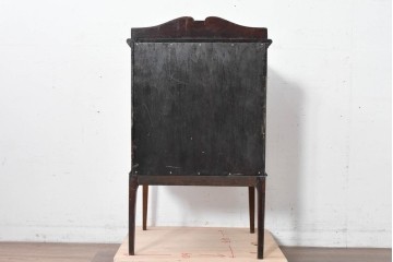 イギリスヴィンテージ　CHARLES JENNER & COMPANY　落ち着いた木味と軽やかさを感じる引き出し式のレコードケース　(R-087779)