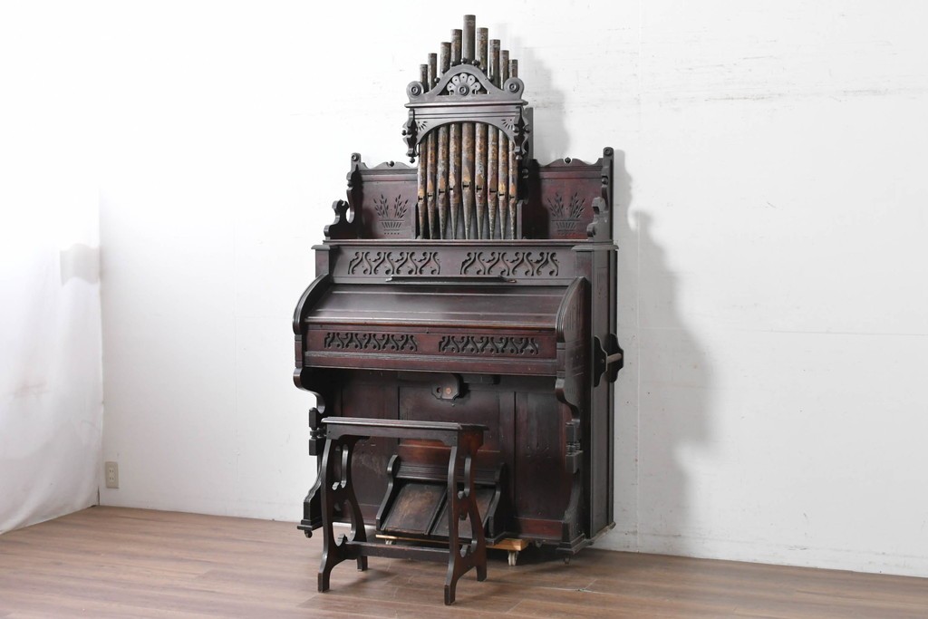 アメリカアンティーク　激レア・希少!!　Estey Organ Company(エスティ オルガン社)　リードオルガン　定価約350万円　(R-087780)