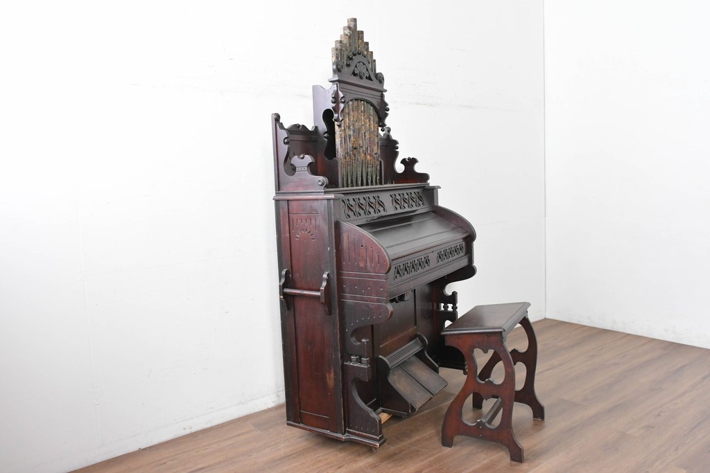 アメリカアンティーク　激レア・希少!!　Estey Organ Company(エスティ オルガン社)　リードオルガン　定価約350万円　(R-087780)