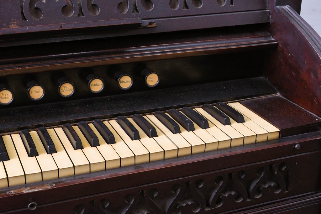 アメリカアンティーク　激レア・希少!!　Estey Organ Company(エスティ オルガン社)　リードオルガン　定価約350万円　(R-087780)
