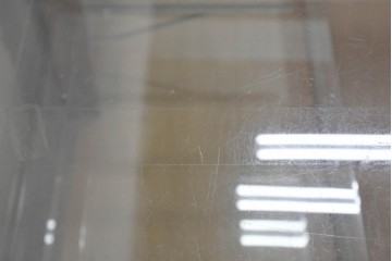 和製ヴィンテージ　楢(ナラ)材　素朴な風合いが魅力のガラスショーケース　(R-087781)