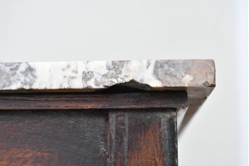 イギリスアンティーク　オーク材　バーリーシュガーツイストレッグが印象的なタオルハンガー付きのウォッシュスタンド　(R-087794)