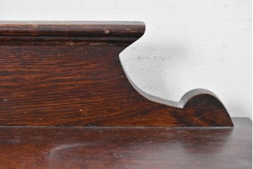 イギリスアンティーク　オーク材　クラシカルな彫刻入りのコールボックス　(R-087795)