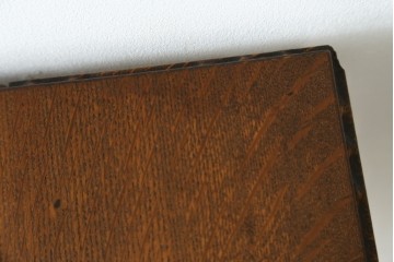 イギリスアンティーク　コンパクトで使い勝手の良い引き出し付きバタフライサイドテーブル　(R-087797)