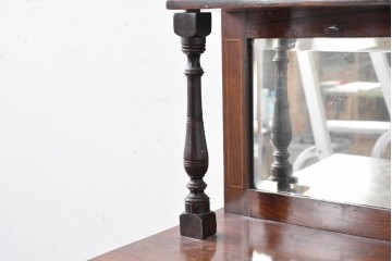 イギリスアンティーク　ローズウッド材　コンパクトなサイズ感がうれしい象嵌入りのミュージックキャビネット　(R-087798)