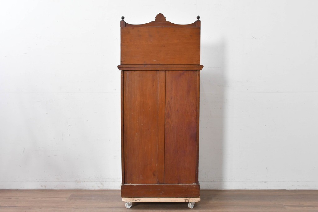 イギリスアンティーク　ローズウッド材　コンパクトなサイズ感がうれしい象嵌入りのミュージックキャビネット　(R-087798)