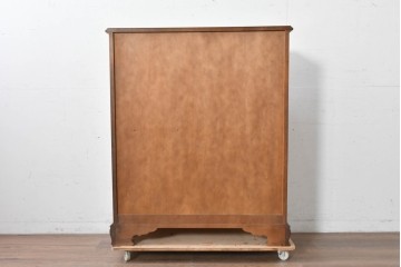 中古　横浜クラシック家具 ダニエル(Daniel)　希少カラー!　オーク材　装飾が美しいクラシカルなライティングビューロー　定価約55万円　(R-087805)