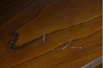 和製アンティーク　上手物!　高級品　欅(ケヤキ)材　上質な杢目が目を引く古い洋館のコーナーキャビネット　(R-087806)