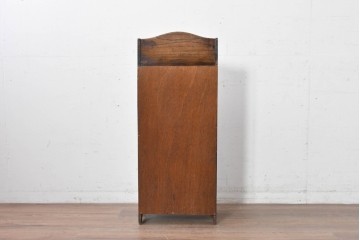 イギリスアンティーク　希少デザイン!　ツイスト支柱が印象的なブックシェルフ　(R-087810)