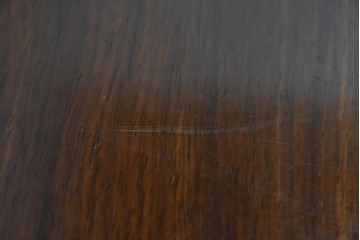 和製ヴィンテージ　花梨(カリン)材　美しい杢目と優雅な猫脚デザインのチェスト　(R-087811)