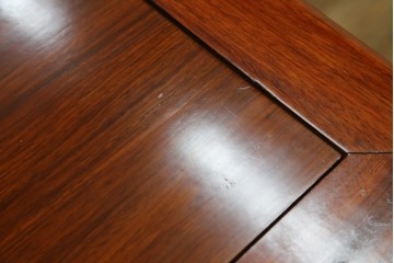 和製ヴィンテージ　花梨(カリン)材　美しい杢目と優雅な猫脚デザインのチェスト　(R-087811)