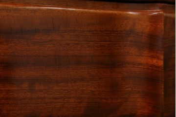 和製ヴィンテージ　花梨(カリン)材　美しい杢目と優雅な猫脚デザインのチェスト　(R-087811)