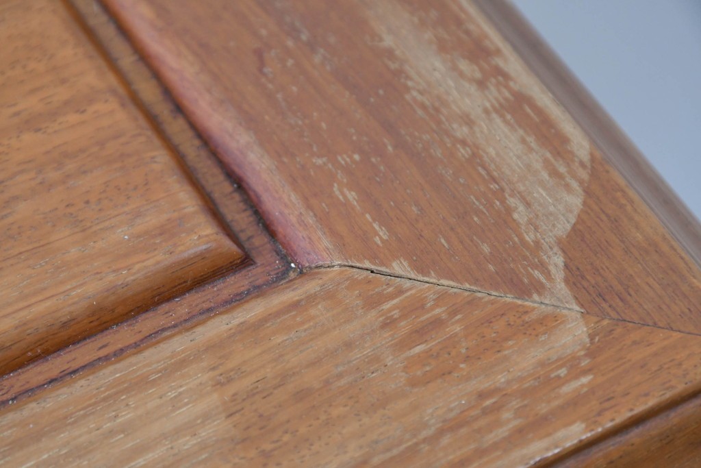 和製ヴィンテージ　花梨(カリン)材　優美な彫刻と猫脚が素敵なクラシカルデザインのサイドボード　(R-087812)