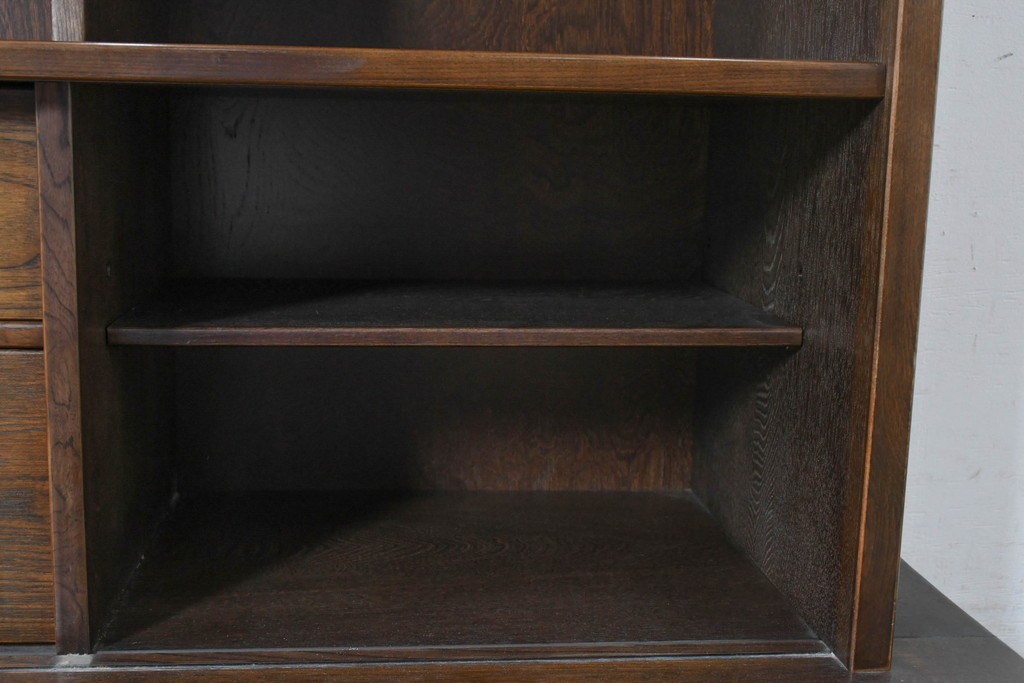 中古　美品　カリモク家具(karimoku)　美しい木目が映える 和モダンデザインのサイドボード　(R-087813)