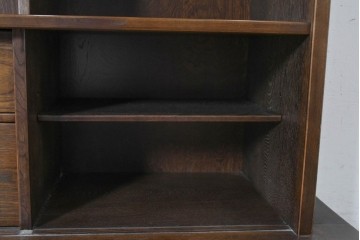 中古　美品　カリモク家具(karimoku)　美しい木目が映える 和モダンデザインのサイドボード　(R-087813)