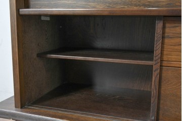 中古　美品　カリモク家具(karimoku)　美しい木目が映える 和モダンデザインのサイドボード　(R-087813)