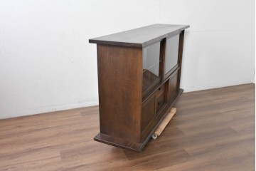 中古　美品　カリモク家具(karimoku)　美しい木目が映える 和モダンデザインのサイドボード　(R-087813)