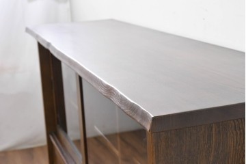 中古　美品　カリモク家具(karimoku)　美しい木目が映える 和モダンデザインのサイドボード　(R-087813)