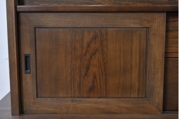 中古　美品　カリモク家具(karimoku)　美しい木目が映える 和モダンデザインのサイドボード　(R-087813)