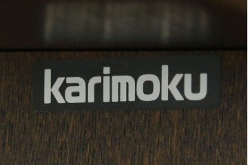 中古　美品　カリモク家具(karimoku)　美しい木目が映える ! 和モダンデザインのサイドボード　(R-087813)