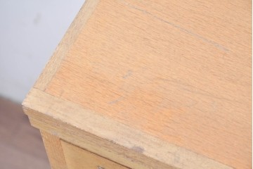 和製ヴィンテージ　昭和レトロ　KIHARA　ナラ材製　小物収納に最適な図書館のカードケース　(R-087819)