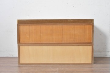 和製ヴィンテージ　昭和レトロ　KIHARA　ナラ材製　卓上収納におすすめの図書館のカードケース　(R-087820)