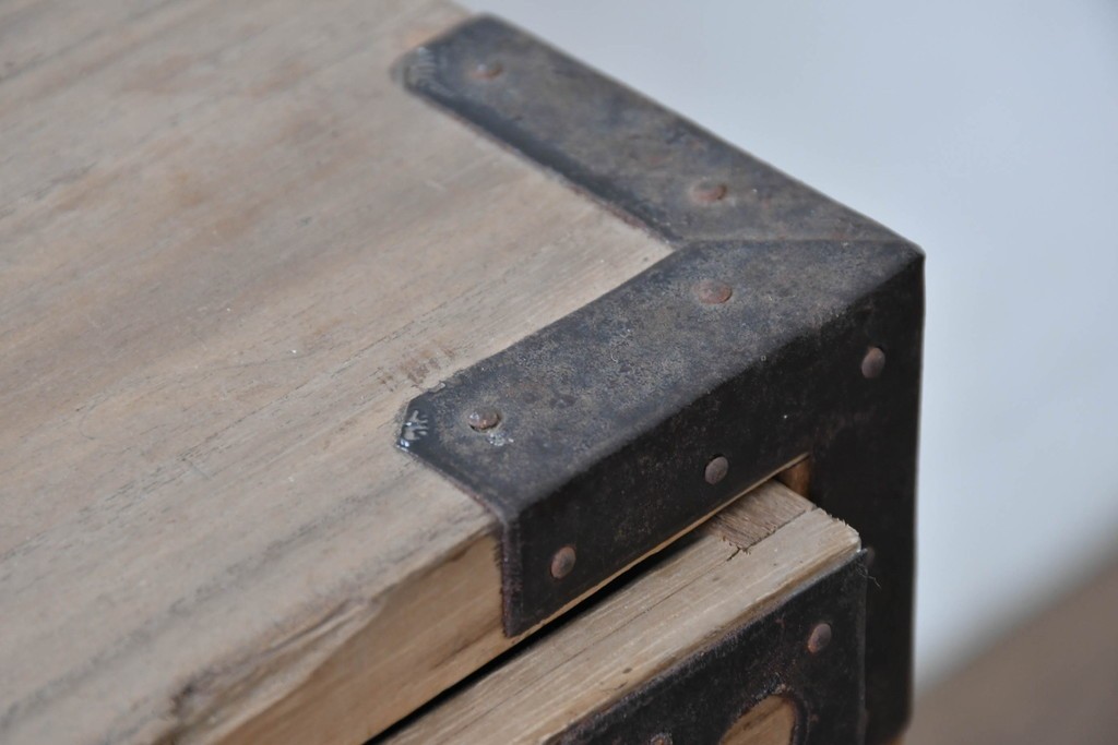 和製アンティーク　明治期から大正期　総桐材　秋田箪笥ローボード　(R-087825)