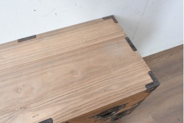 和製アンティーク　明治期から大正期　総桐材　秋田箪笥ローボード　(R-087826)