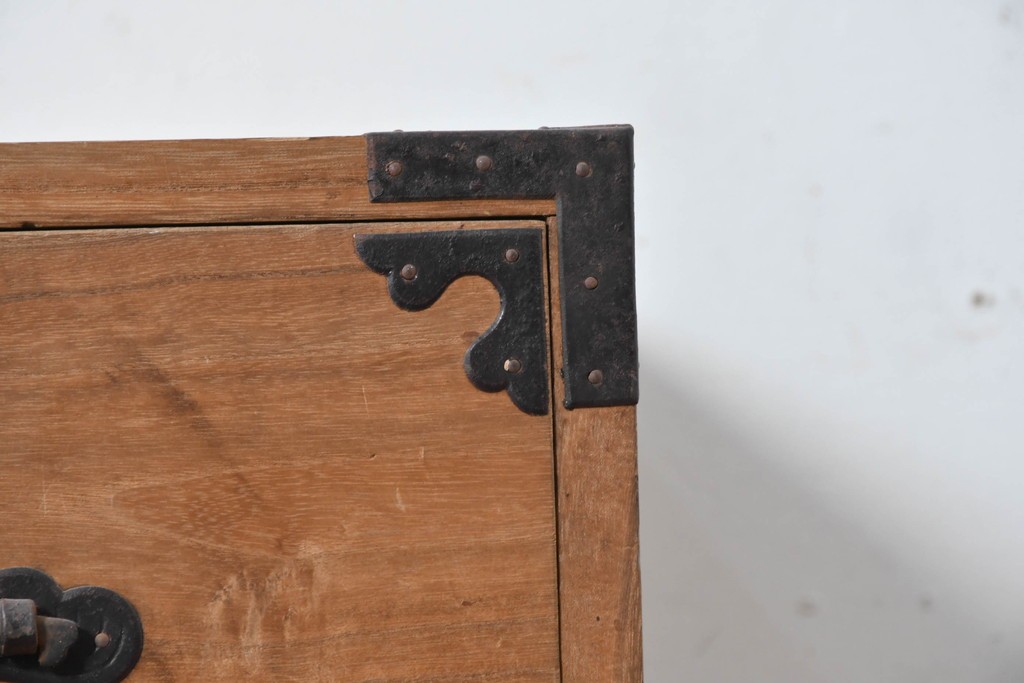 和製アンティーク　明治期から大正期　総桐材　秋田箪笥ローボード　(R-087826)