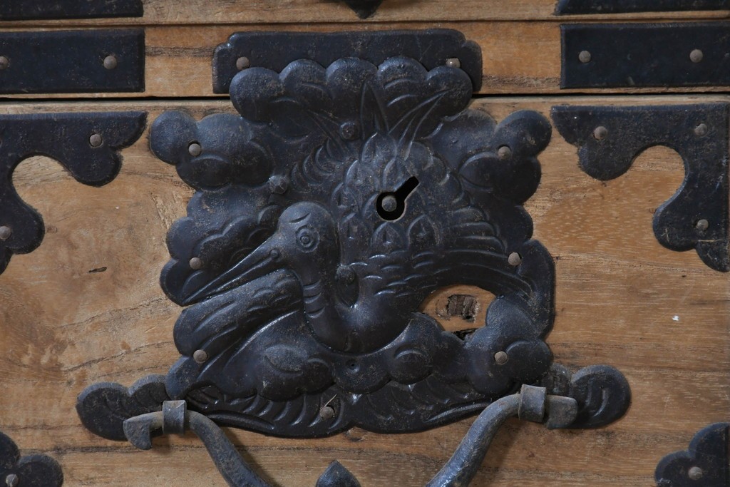 和製アンティーク　明治期から大正期　総桐材　秋田箪笥ローボード　(R-087826)