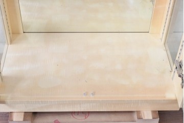 中古　美品　松創(MATSUSO)　照明付きのスタイリッシュなキュリオケース　定価約75万円　(R-087834)