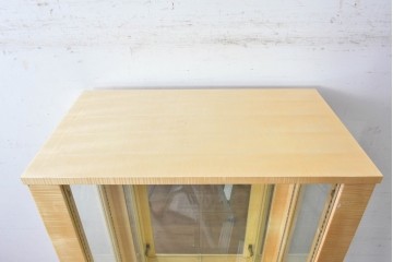 中古　美品　松創(MATSUSO)　照明付きのスタイリッシュなキュリオケース　定価約75万円　(R-087834)