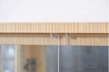 中古　美品　松創(MATSUSO)　照明付きのスタイリッシュなキュリオケース　定価約75万円　(R-087834)