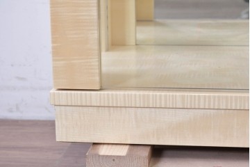中古　美品　松創(MATSUSO)　照明付きのスタイリッシュなキュリオケース　定価約75万円　(R-087834)