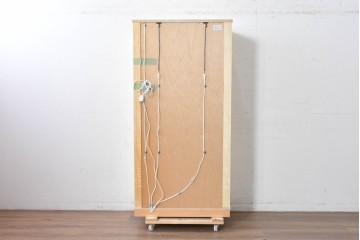 中古　美品　松創(MATSUSO)　照明付きのスタイリッシュなキュリオケース　定価約75万円　(R-087834)
