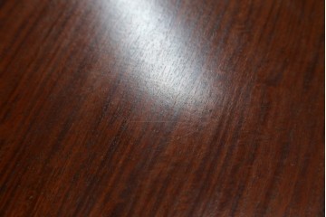 和製ヴィンテージ　美品　希少デザイン!　花梨(カリン)材　六角形の珍しいフォルムが魅力的なガラスケース　(R-087835)