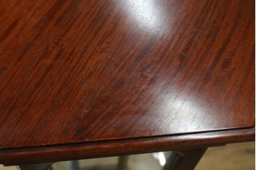 和製ヴィンテージ　美品　希少デザイン!　花梨(カリン)材　六角形の珍しいフォルムが魅力的なガラスケース　(R-087835)
