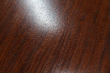和製ヴィンテージ　美品　希少デザイン!　花梨(カリン)材　六角形の珍しいフォルムが魅力的なガラスケース　(R-087835)