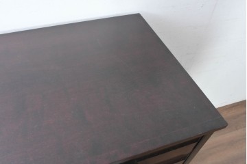 中古　特注サイズ　北海道民芸家具　樺(カバ)材　奥行き473mmの引き出し7杯付きでたっぷりと収納できるチェスト　(R-087836)