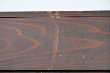 和製アンティーク　昭和レトロ　懐かしのパタパタ扉が付いた古い木味の下駄箱　(R-087837)