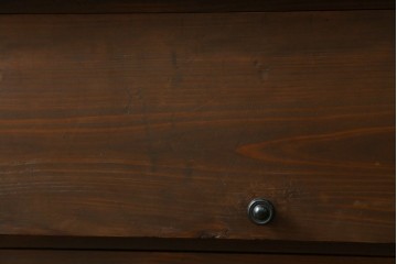 和製アンティーク　昭和レトロ　懐かしのパタパタ扉が付いた古い木味の下駄箱　(R-087837)