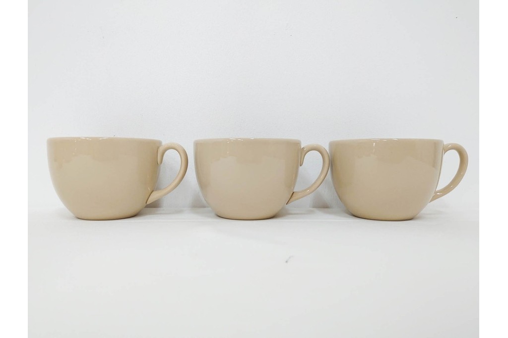 希少　イギリスヴィンテージ　WEDGWOOD(ウェッジウッド)　DRABWARE(ドラブウェア)　トリオ6客セット　(R-087842)
