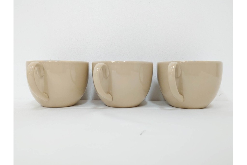 希少　イギリスヴィンテージ　WEDGWOOD(ウェッジウッド)　DRABWARE(ドラブウェア)　トリオ6客セット　(R-087842)